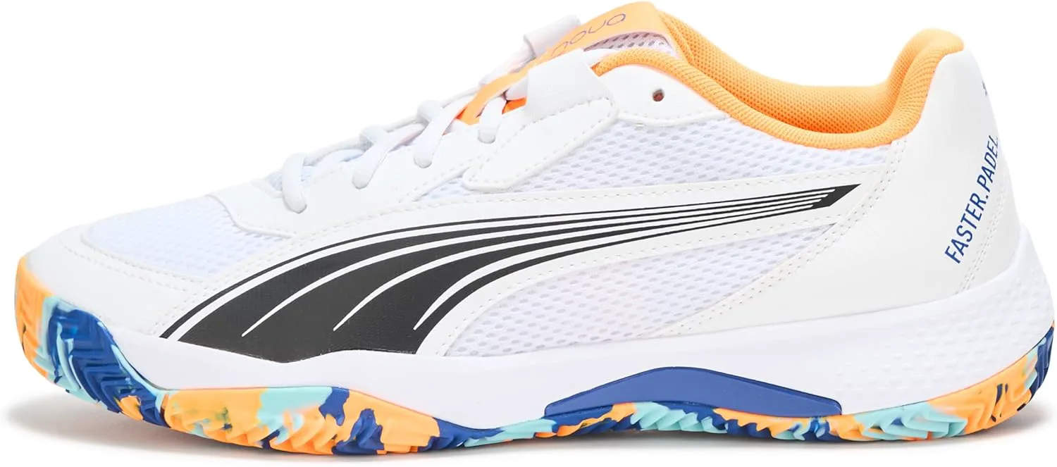 Мужские кроссовки Puma Nova Court для пикабола, белый/черный/ярко-синий — фото 3