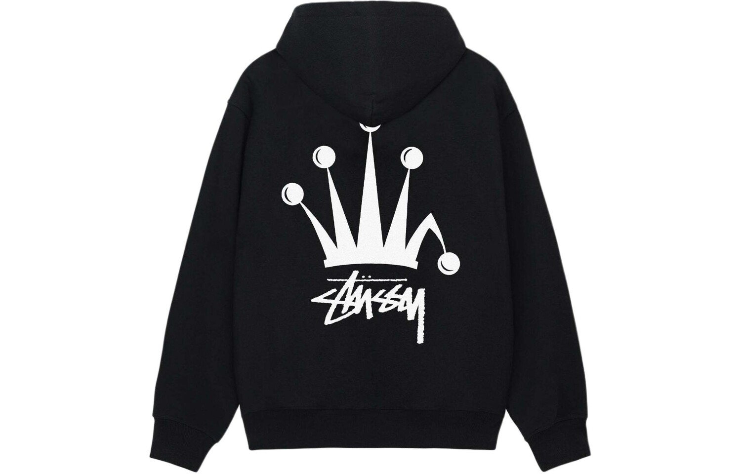 Толстовка с капюшоном на молнии с логотипом Stüssy Stussy, серый — фото 2