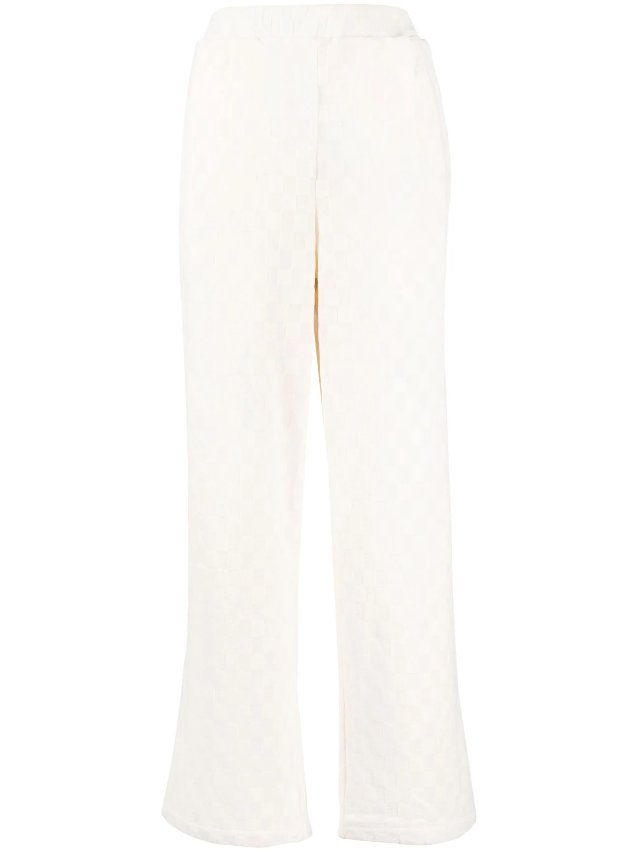 

Брюки в клетку с завышенной талией Tout A Coup, белый