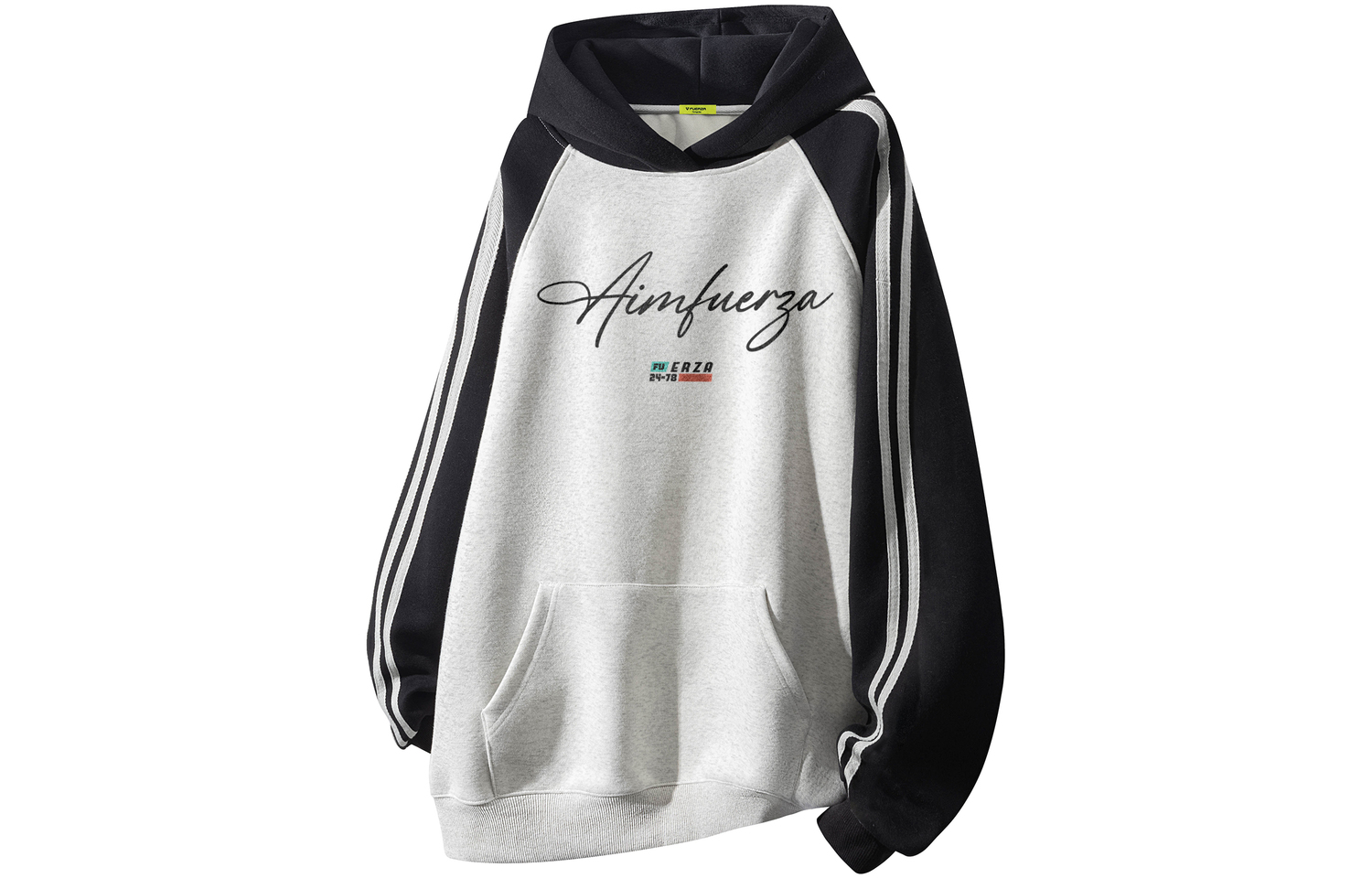 

Флисовая толстовка Unisex FUERZA, темно-синий и желтый