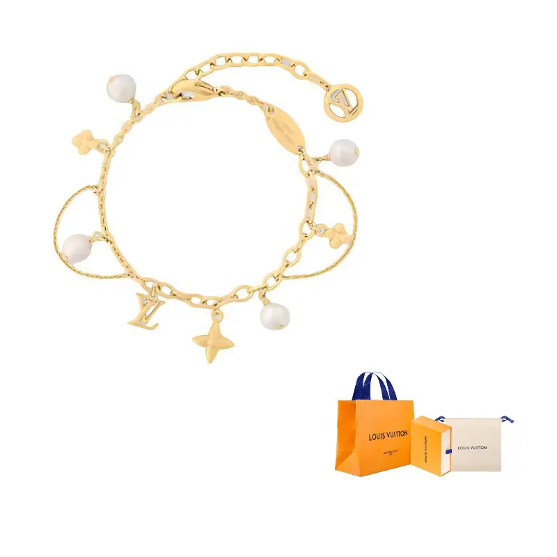 

Браслет из цветущих жемчужин Lv Louis Vuitton, золото