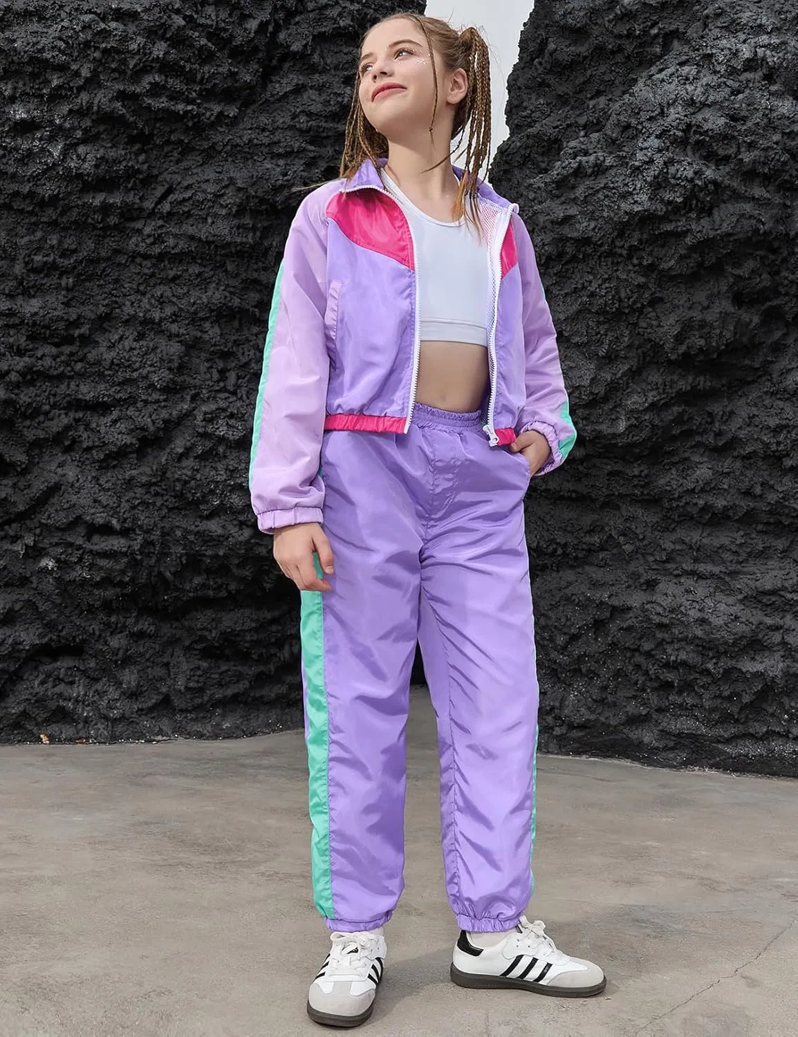 Детский спортивный костюм Neon Perfashion, 2 предмета, фиолетовый — фото 3