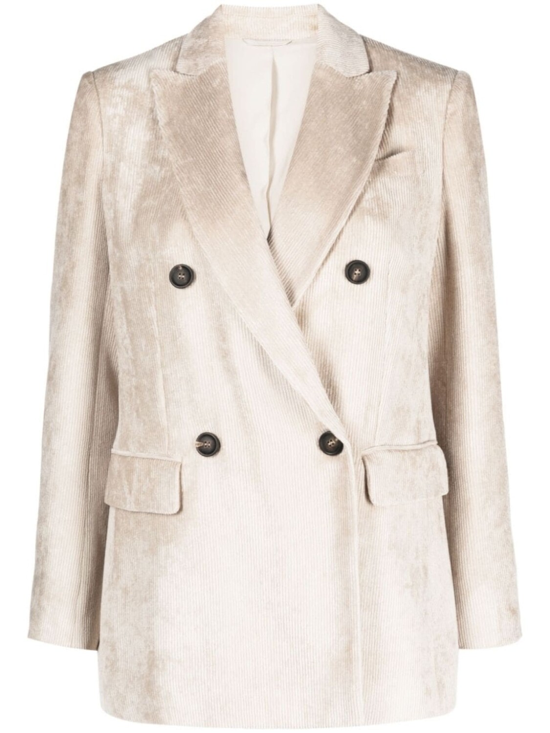 

Brunello Cucinelli двубортный блейзер, нейтральный цвет