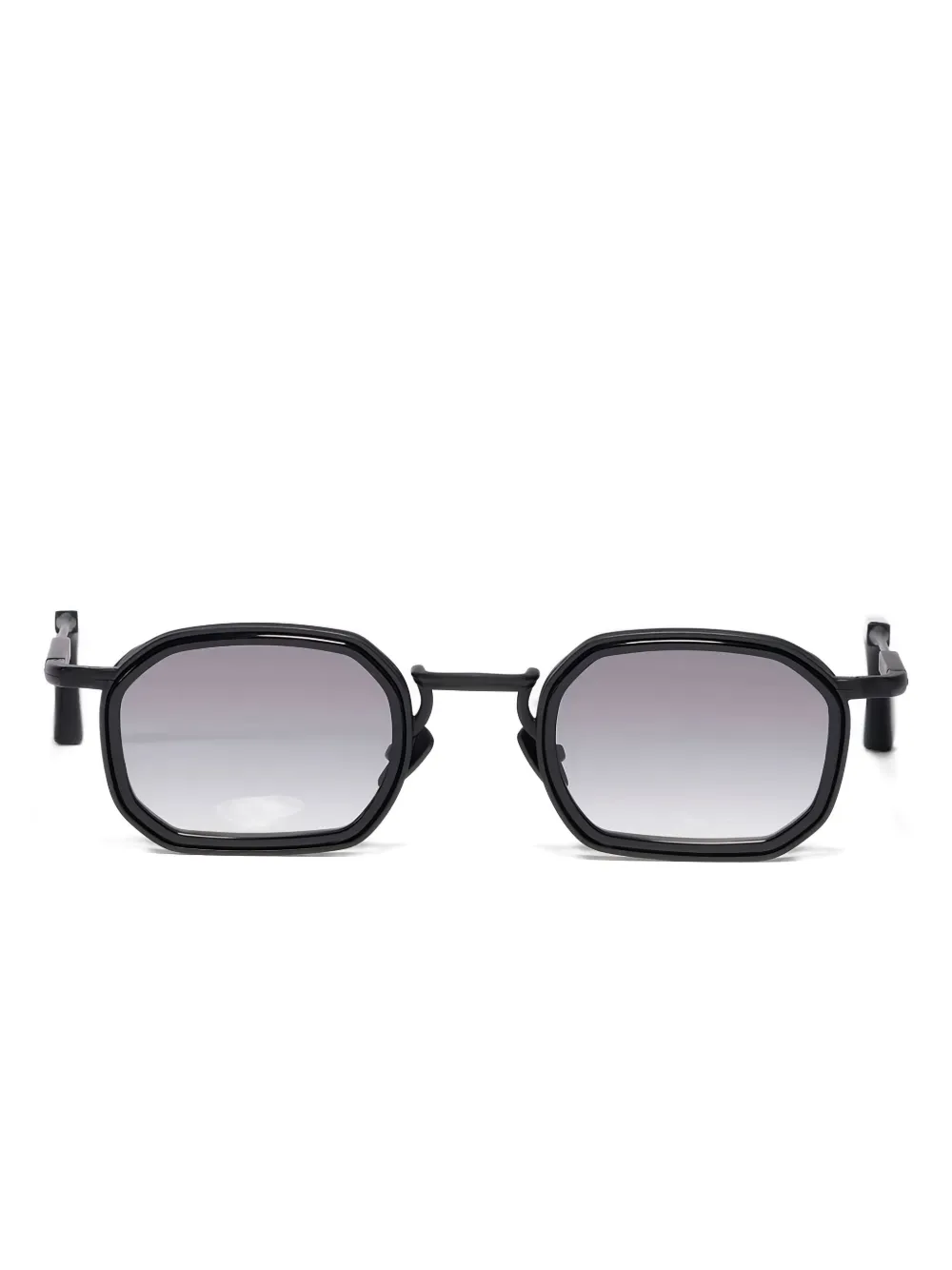 

Солнцезащитные очки с геометрической оправой John Dalia, черный