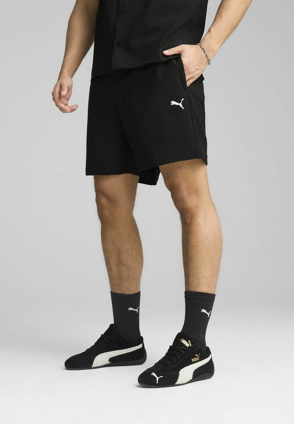 

Шорты WARDROBE ESS RELAXED SEERSUCKER Puma, черный