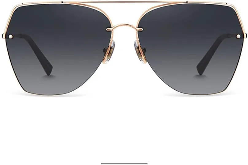 

Солнцезащитные очки-авиаторы HEPTICS, поляризованные, УФ-защита, металлическая полуободковая оправа, цвет: розовое золото, линзы: серые градиентные, унисекс