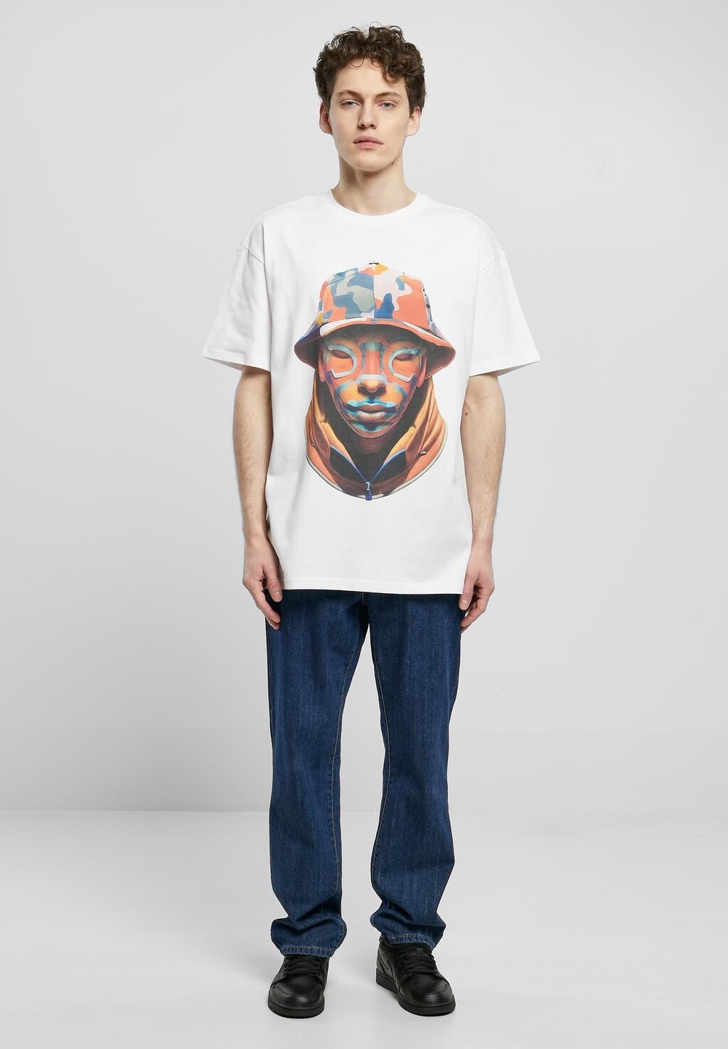 

Футболка с принтом Unisex Camouflage Heavy Forgotten Faces, белый
