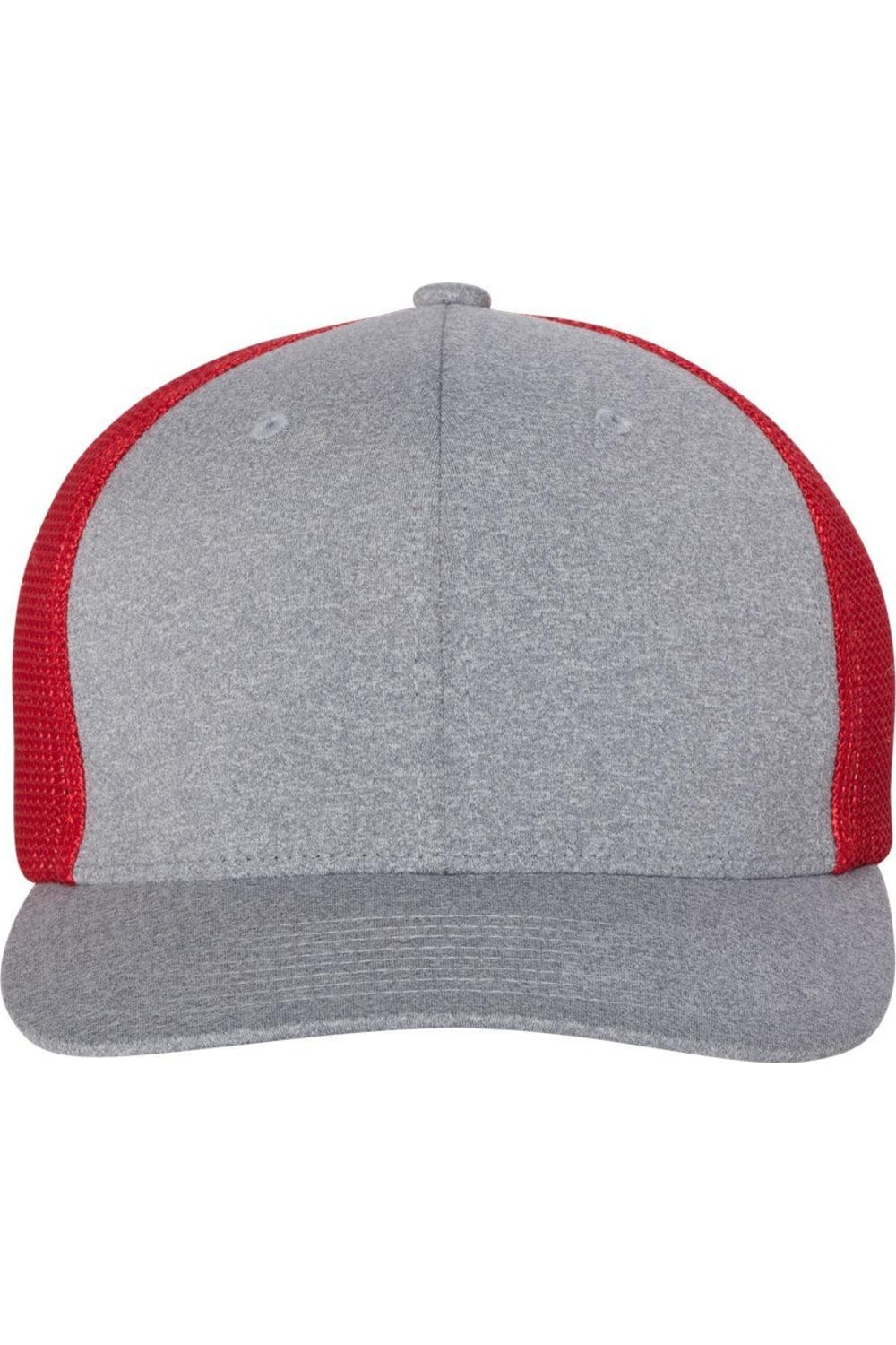 

Кепка дальнобойщика Flexfit Mlange, цвет heather grey/ red