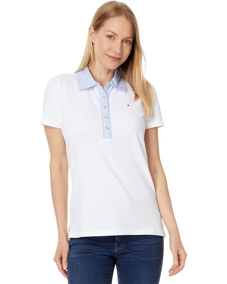 

Поло Tommy Hilfiger Cornell Trim, цвет Bright White