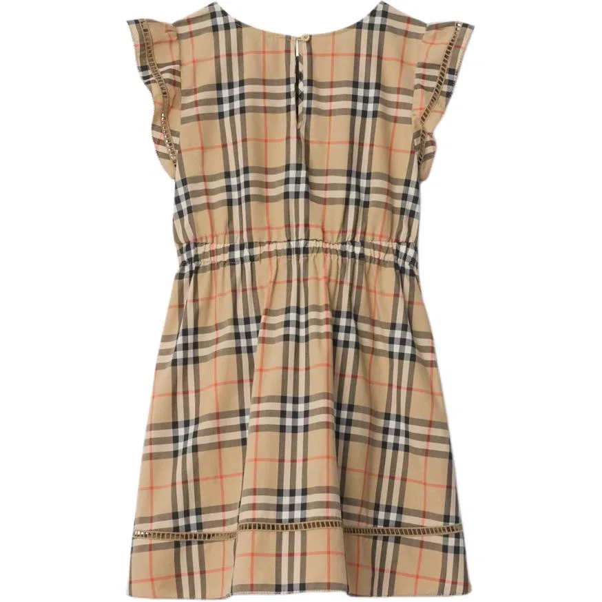Платье детское crew neck moderate mid length Burberry — фото 3