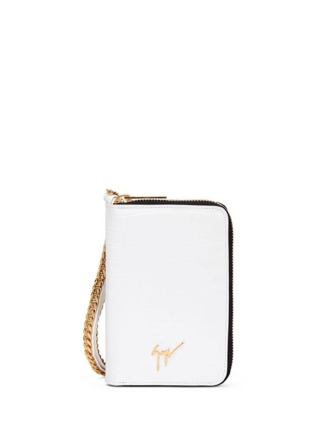 

Giuseppe Zanotti клатч Aymeric с цепочкой, белый