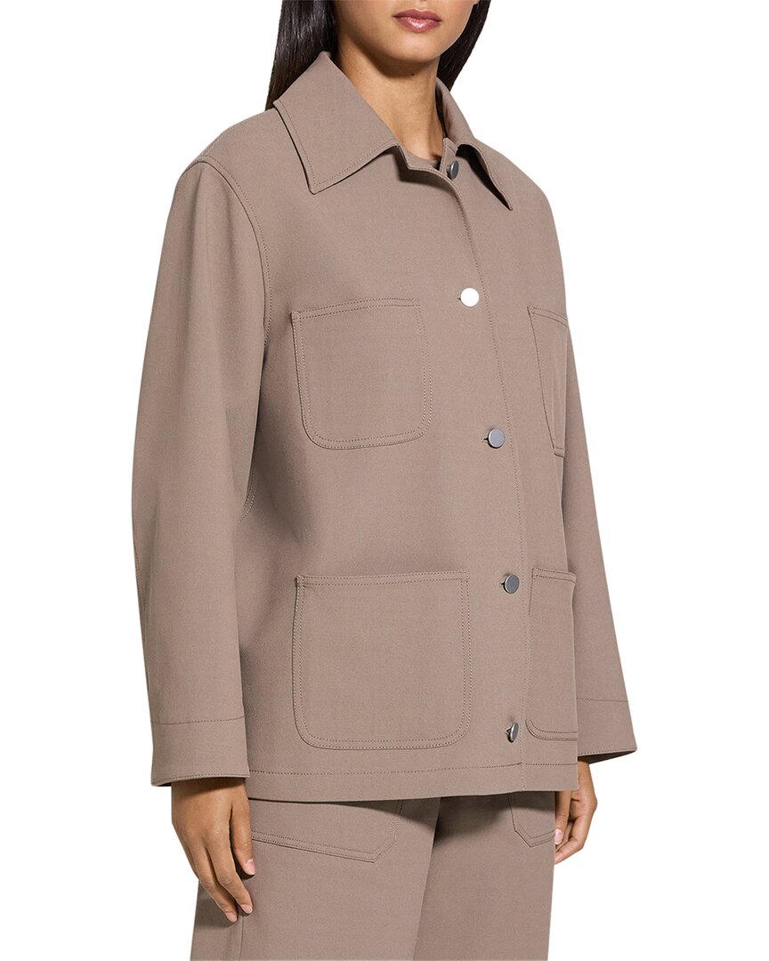 

Теоретическая утилитарная куртка Theory, коричневый