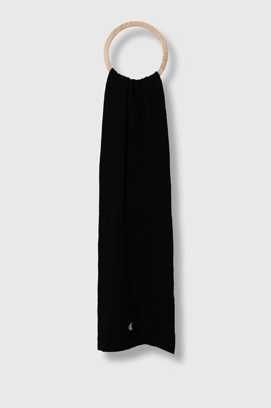 

Шарф из смесовой шерсти Calvin Klein Jeans, черный