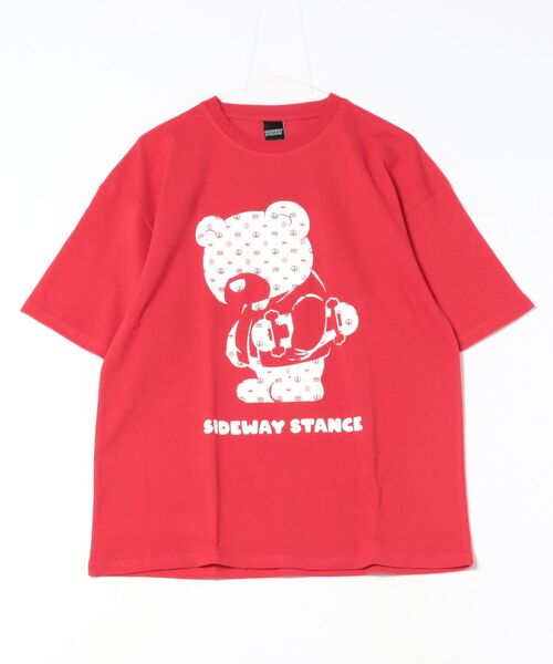 

Футболка с короткими рукавами и графическим принтом Sideway Stance, красная