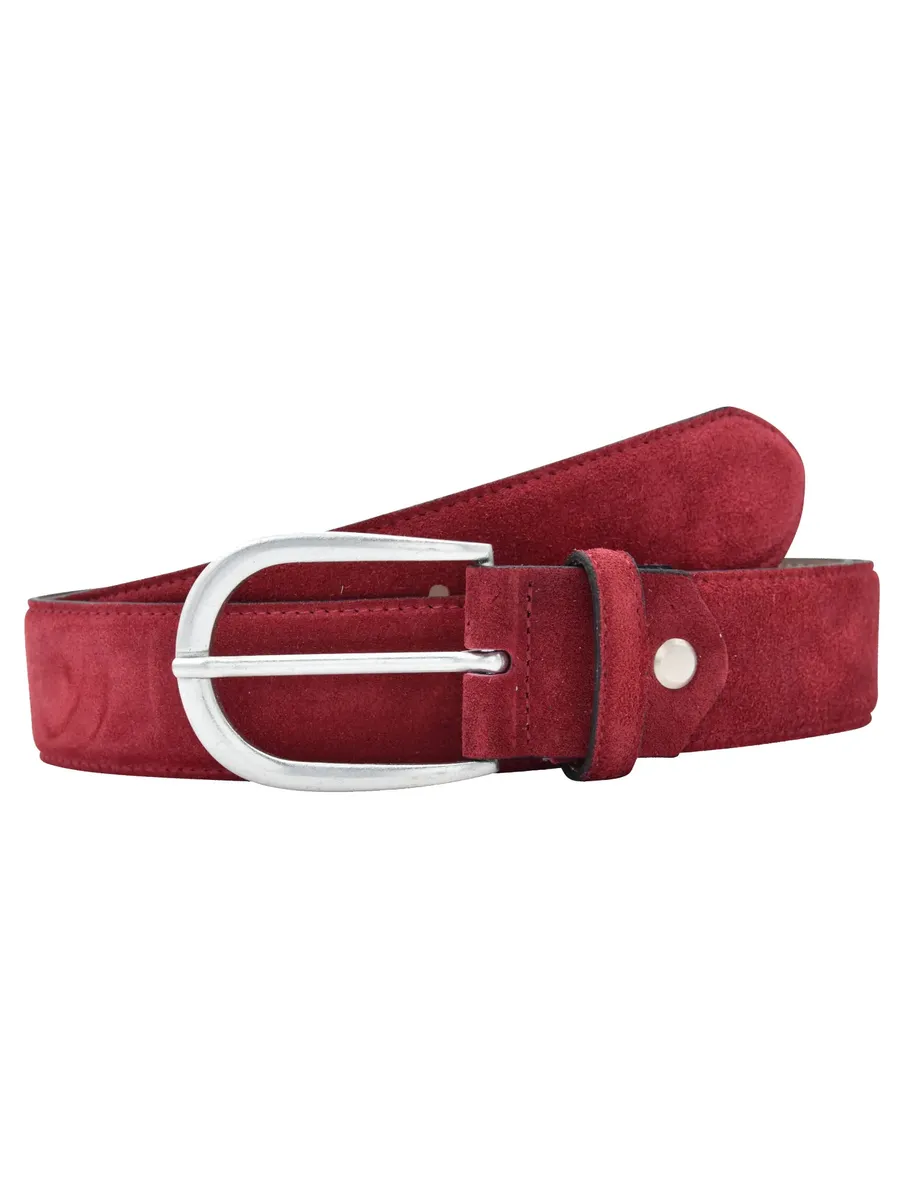 

Кожаный ремень leslii "Premium Belt Antique", с тонкой строчкой по краю, цвет Beere