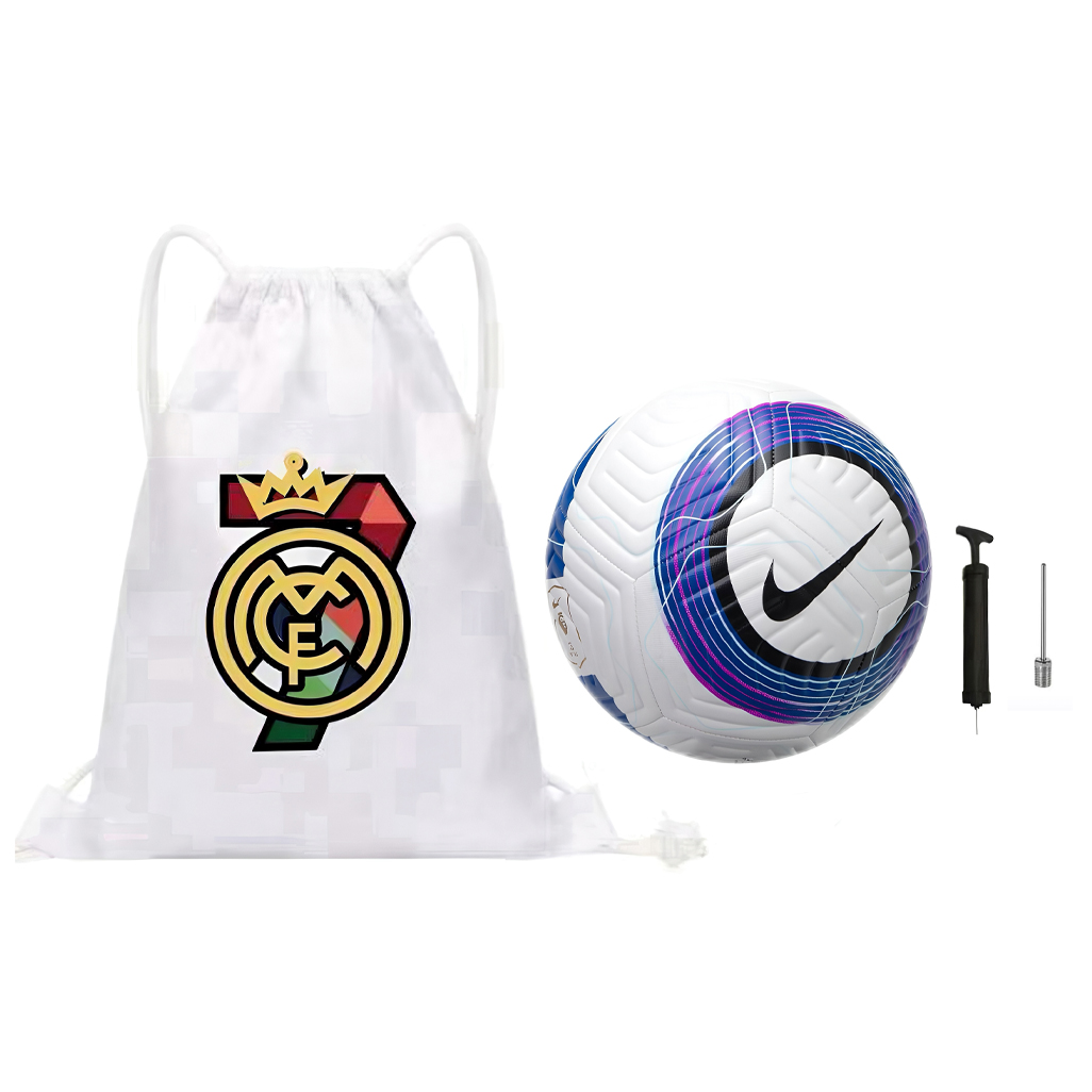 

Футбольный мяч premier league academy размер 5 резиновый машинной строчки унисекс blue white Nike, Single Ball+белый Printed Ball Bag+Pump+Inflation Needle
