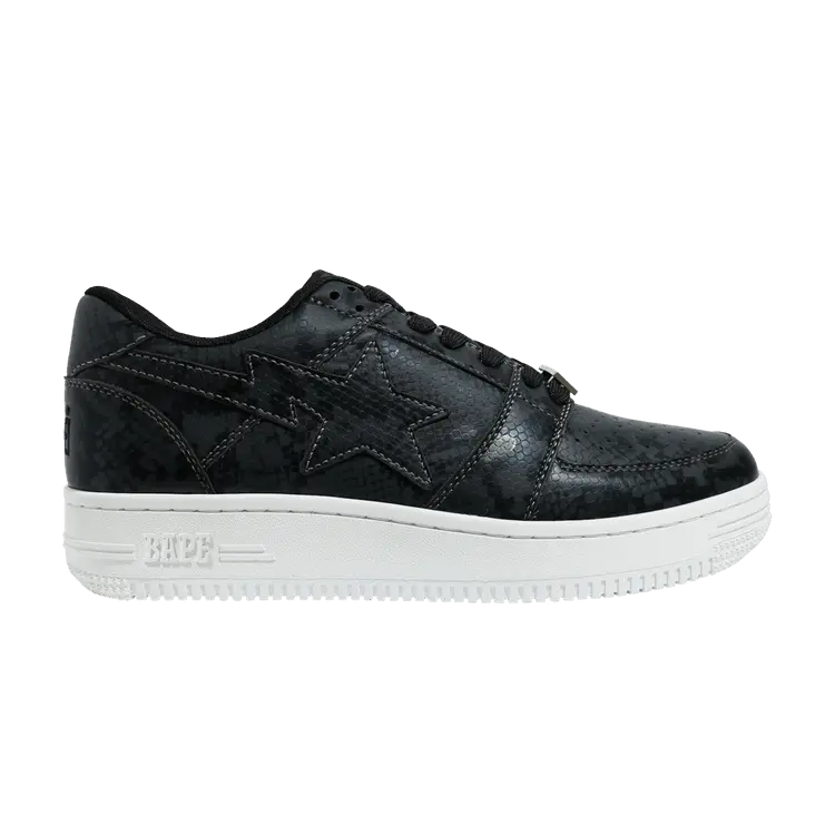 

Кроссовки BAPE Bapesta Low M2 'Python - Black', черный