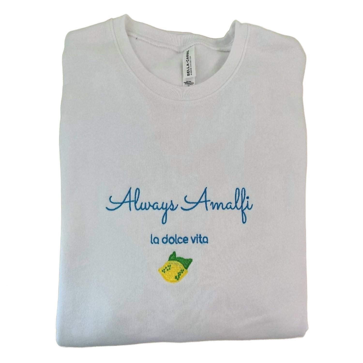 

Женский свитшот La Dolce Vita белый Always Amalfi