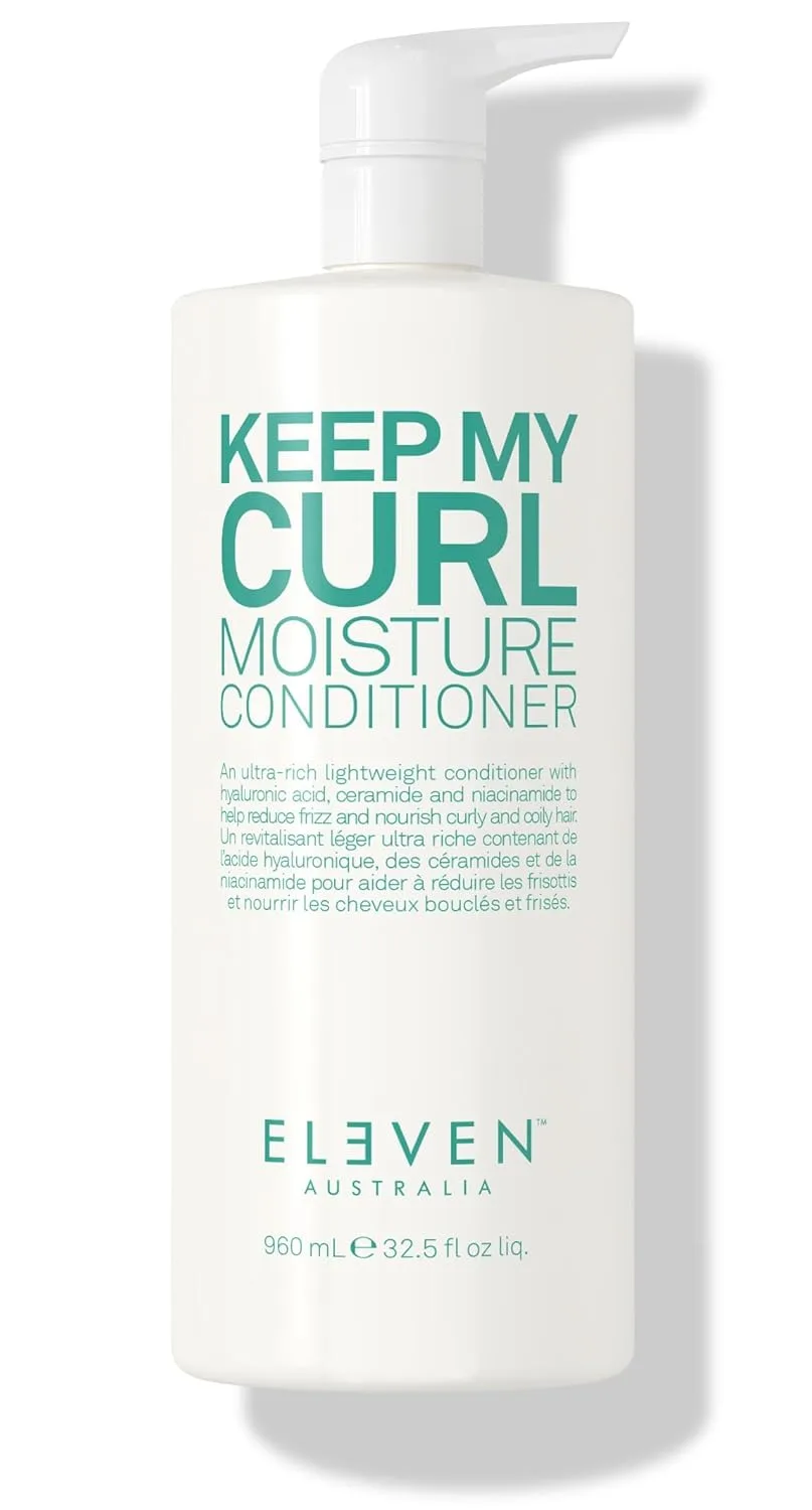 ELEVEN AUSTRALIA Keep My Curl Moisture Conditioner для женщин и мужчин - увлажняющий кондиционер для кудрявых и волнистых волос с маслом ши, уменьшает пушистость и придает блеск, без сульфатов 961 мл (1 шт.)