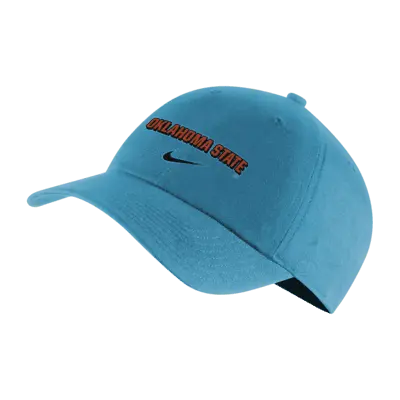 

Бейсболка Nike Oklahoma State Heritage86 College Adjustable Cap, цвет Turquoise
