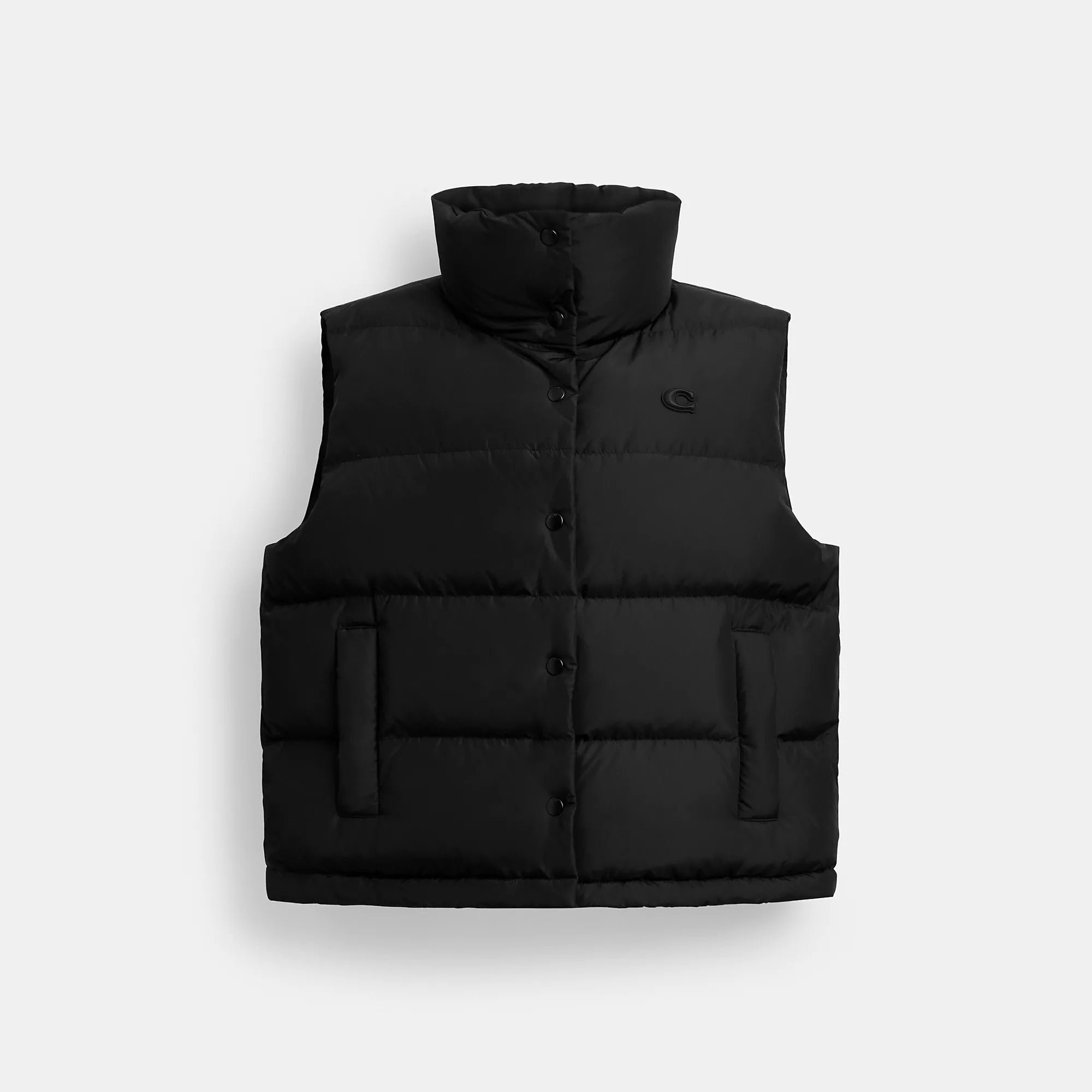 

Coach Outlet стеганый жилет из переработанного полиэстера, черный