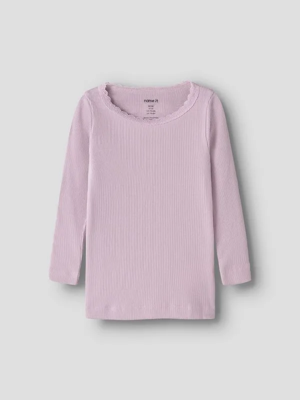 Топ с длинными рукавами Name It, Fragrant Lilac