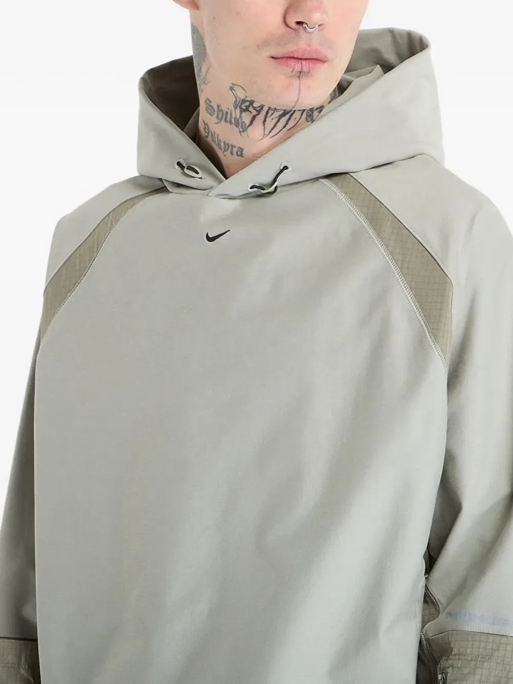Худи из трикотажа шори Dri-fit Nike, зеленый — фото 4