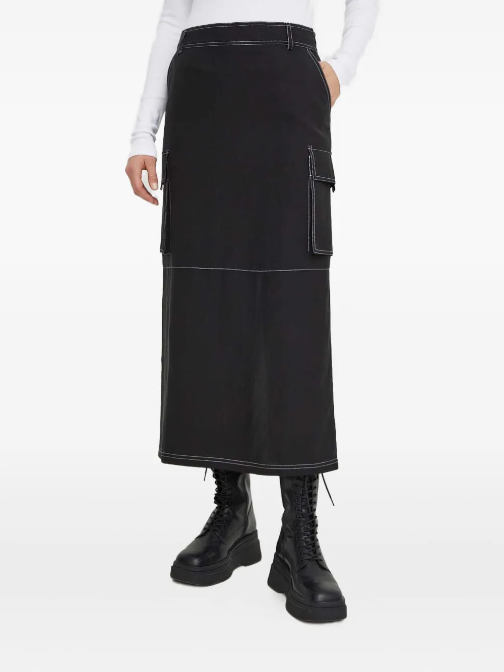 

Юбка с контрастной строчкой Résumé, черный