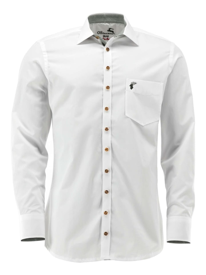 

Традиционная рубашка оккая белого цвета OS-Trachten