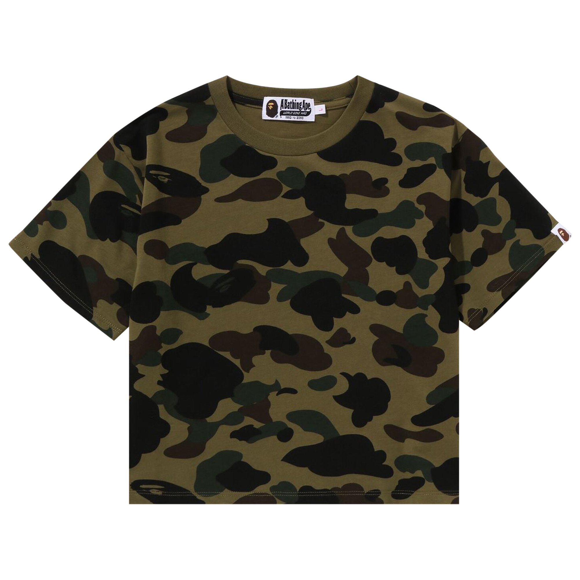 

Мини-футболка BAPE 1st Camo, зеленая, Зеленый, Мини-футболка BAPE 1st Camo, зеленая