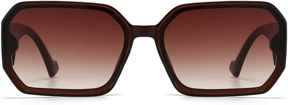 

Цельные солнцезащитные очки в стиле ретро с плоской верхней частью для женщин, очаровательные современные солнцезащитные очки в океанском цвете TVTBBVV, Gray