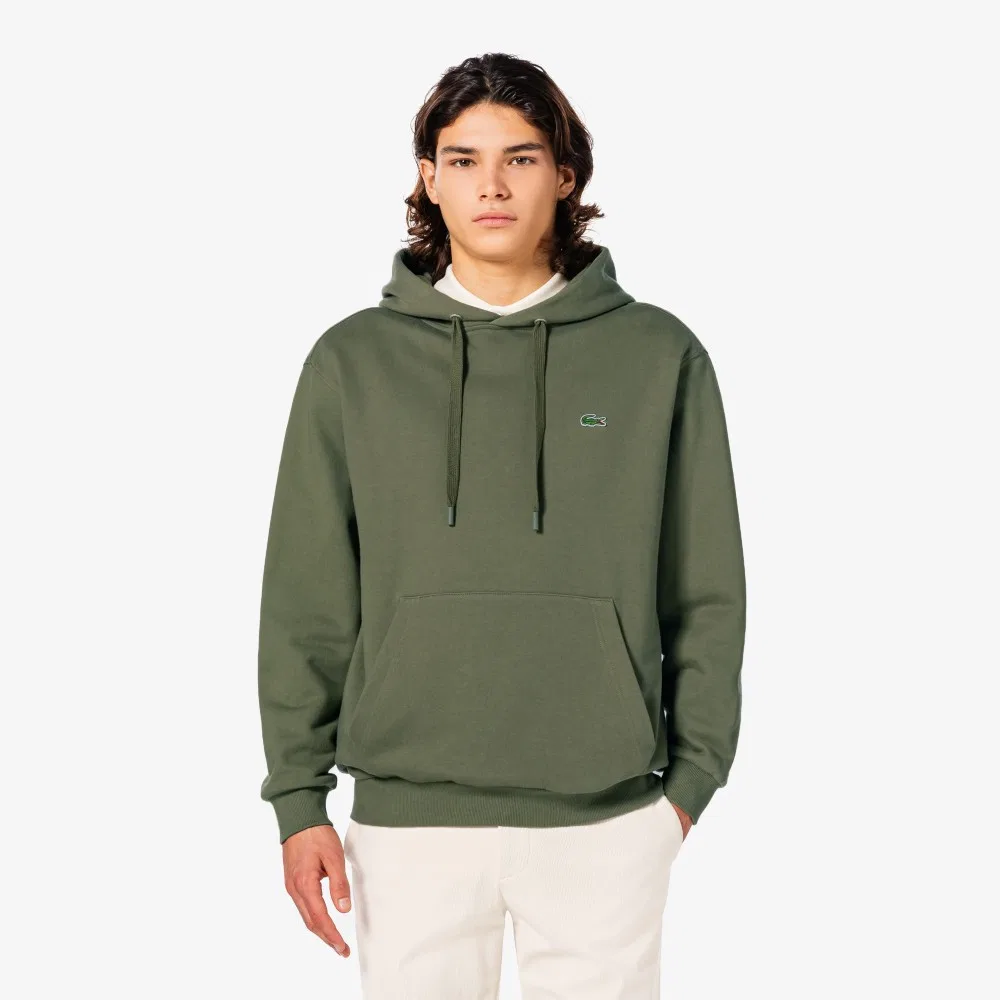 Мужское базовое худи SH398E-55N цвета хаки от Lacoste