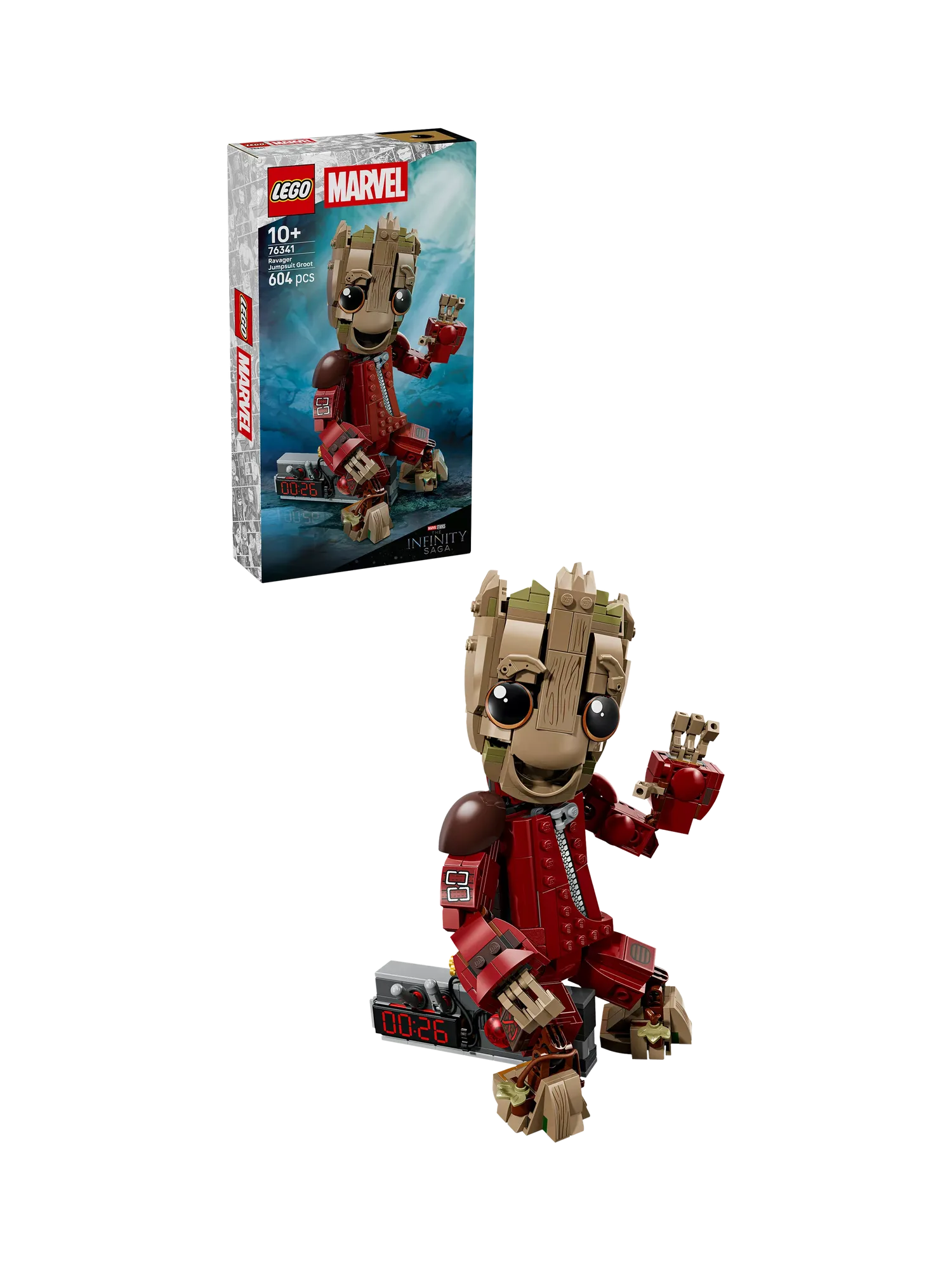 Marvel 76341 Стражи Галактики, комбинезон Опустошителя, Грут LEGO