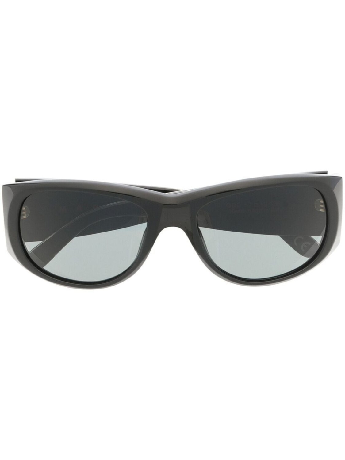 

Солнцезащитные очки в овальной оправе Marni Eyewear, черный
