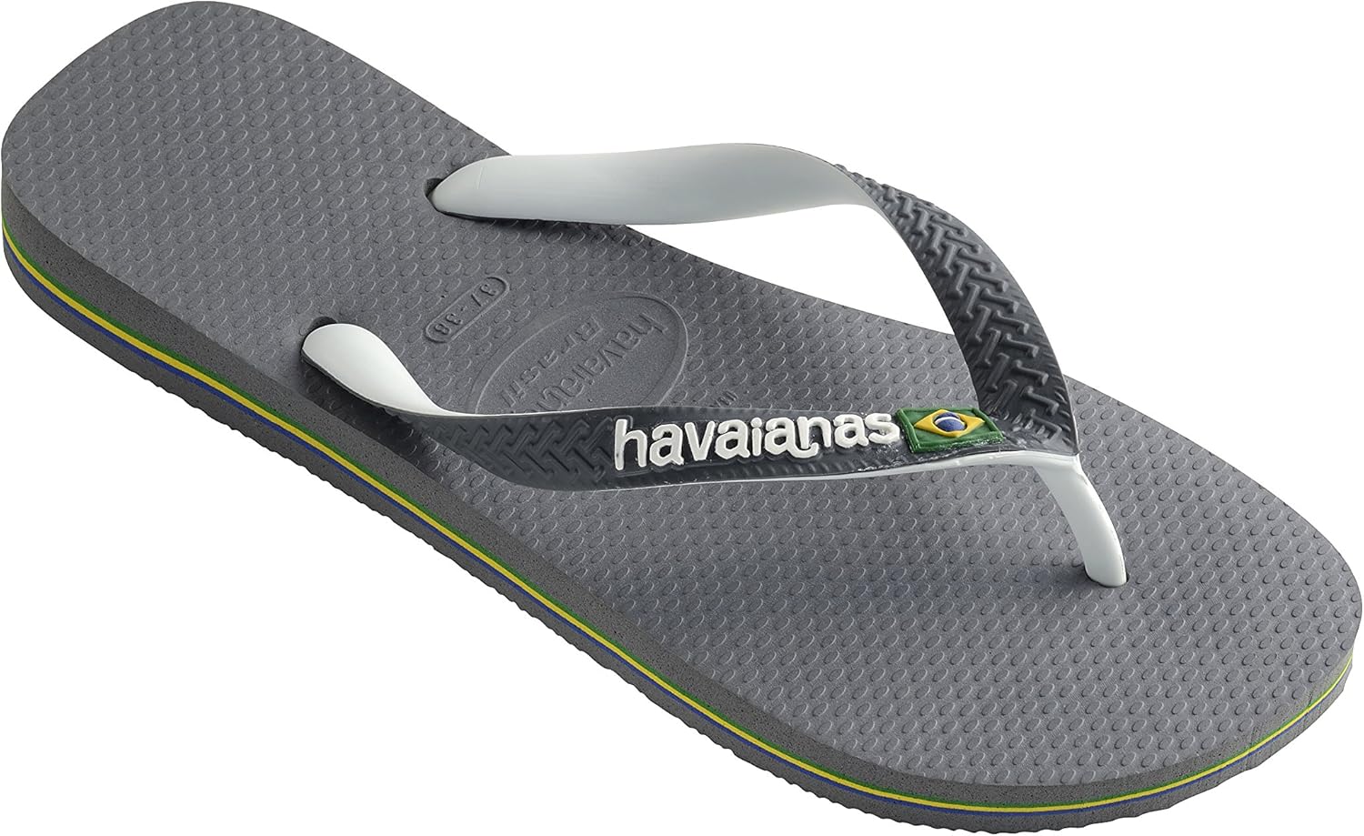 Мужские вьетнамки Havaianas Top Mix, серый белый — фото 3
