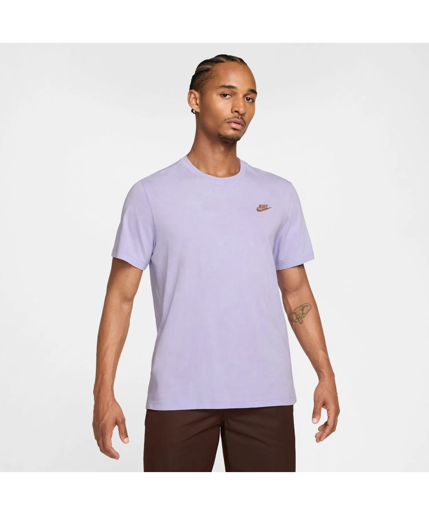 Унисекс футболка NIKE CLUB SSNL WASH фиолетовый