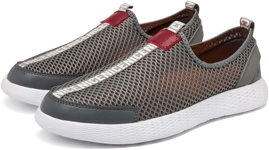

Мужские летние дышащие лоферы, модные сетчатые повседневные легкие полые туфли, комфортные езды на открытом воздухе, плоские стильные мокасины Asifn, серый