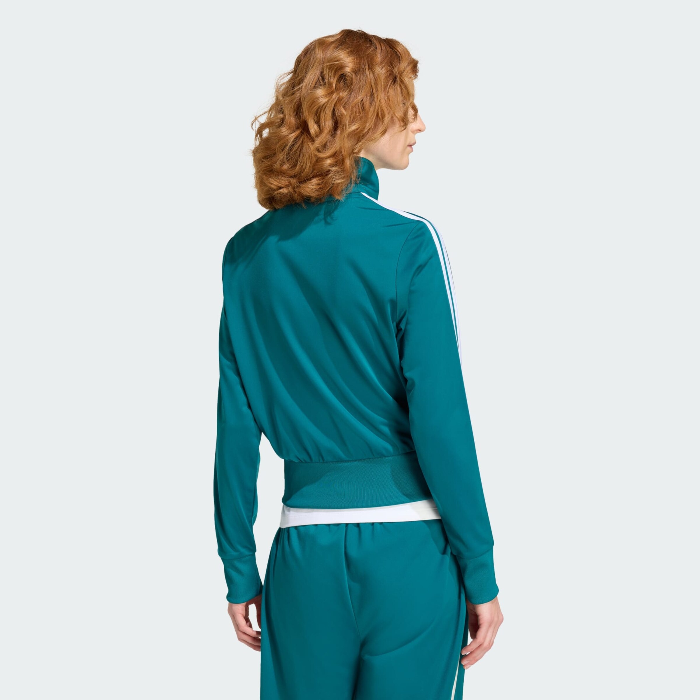 Adidas Originals Толстовка с молнией 'Firebird Classic' в цвете Petrol — фото 3