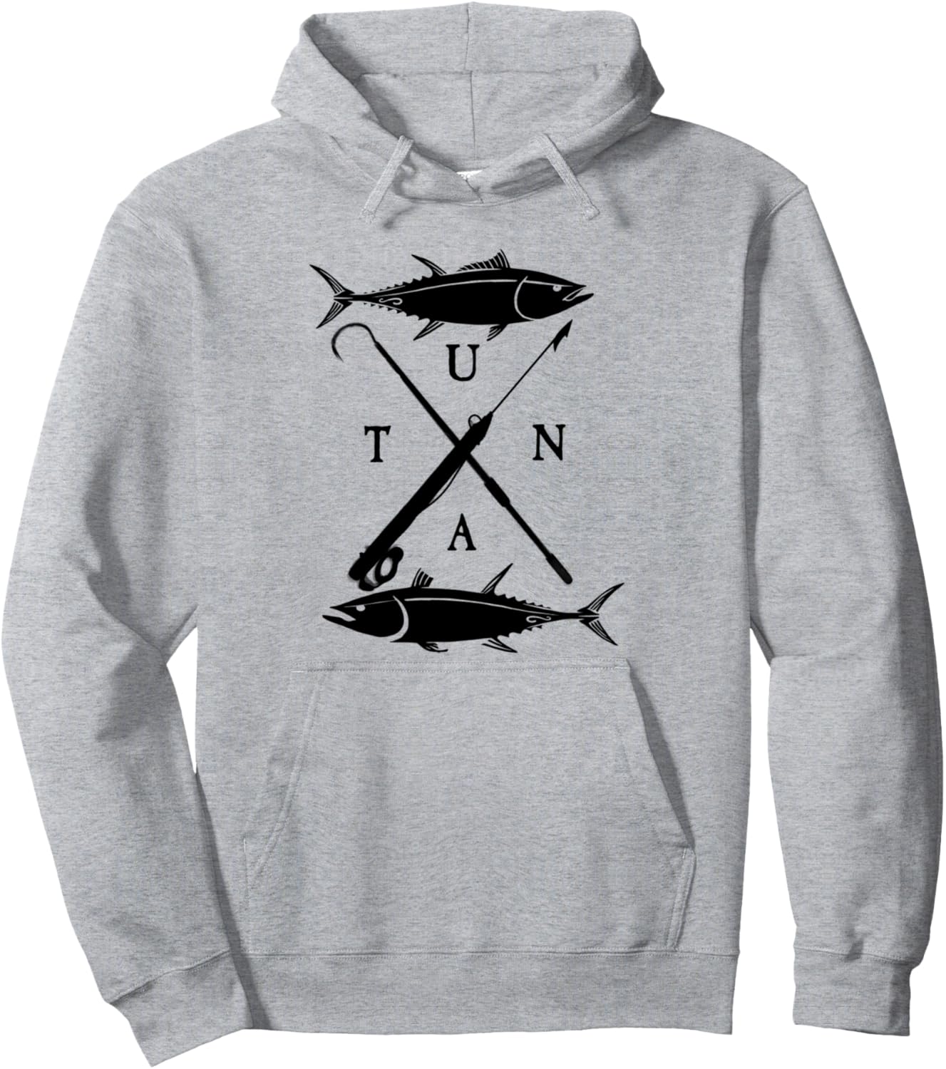 

Худи с логотипом рыбалки на тунца от Barb and Guff Fishing Emporium, серый