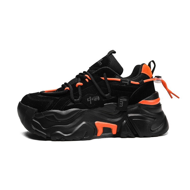 

TT&MM Низкие массивные кроссовки унисекс черно-оранжевые, цвет Black Orange