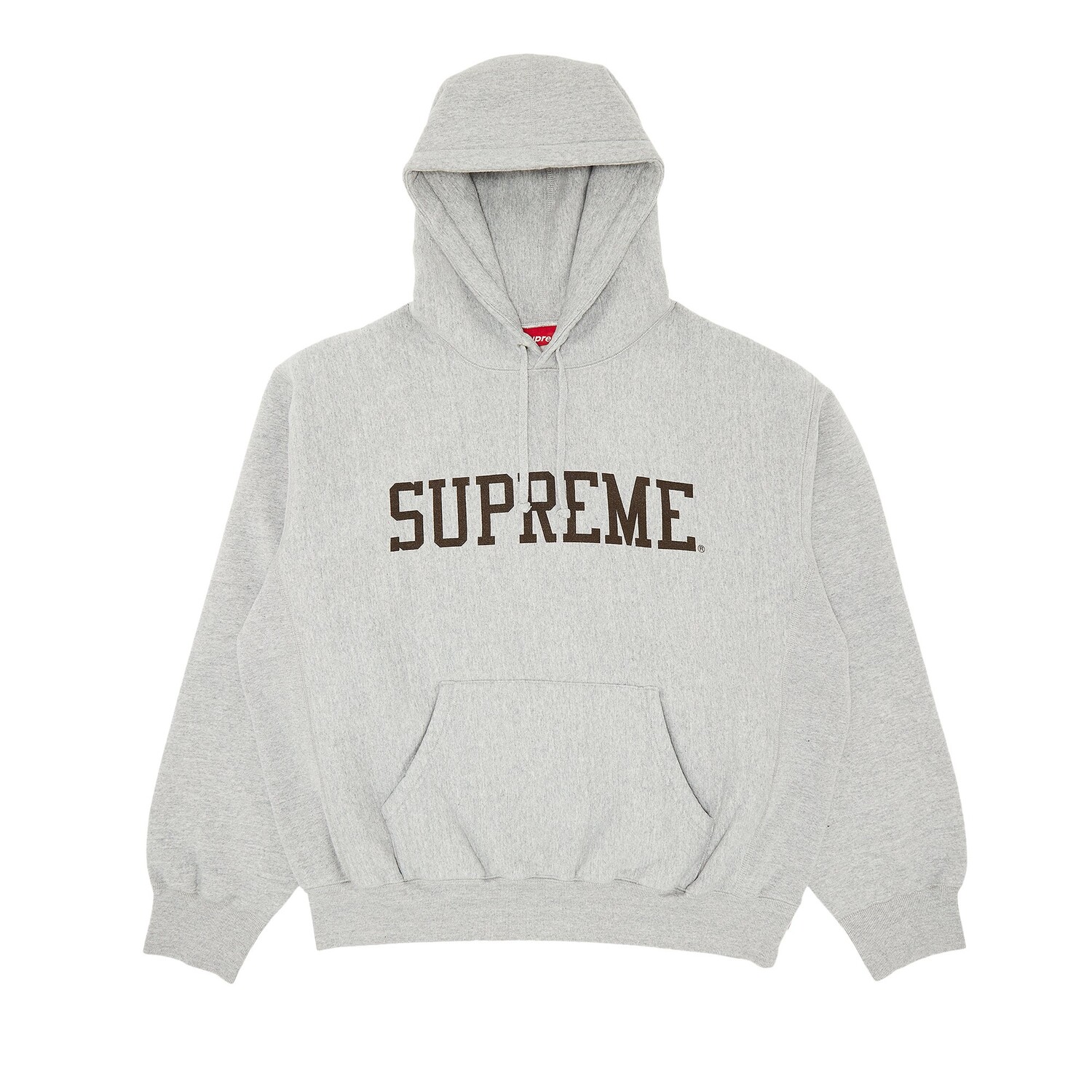 

Толстовка с капюшоном Supreme Varsity Heather Grey