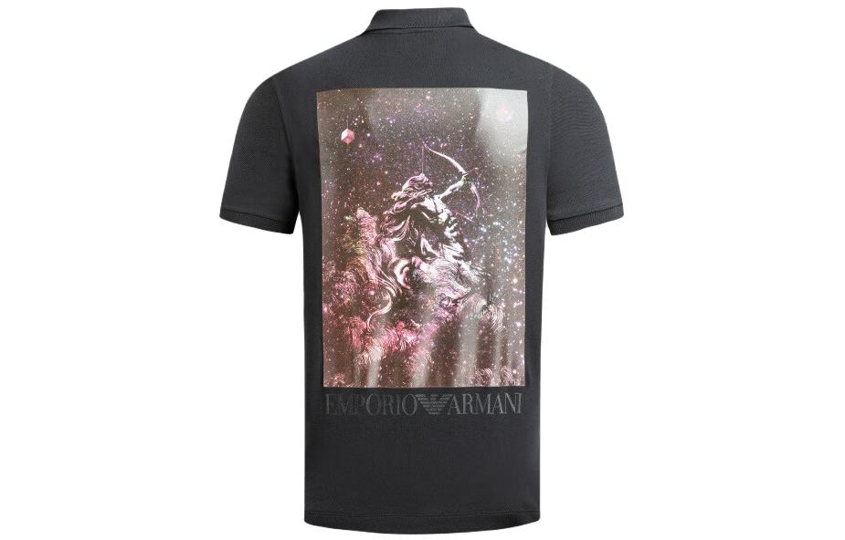

Футболка поло мужская черная EMPORIO ARMANI