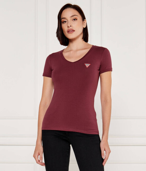 

Футболка Slim Fit Guess Jeans, бургундия