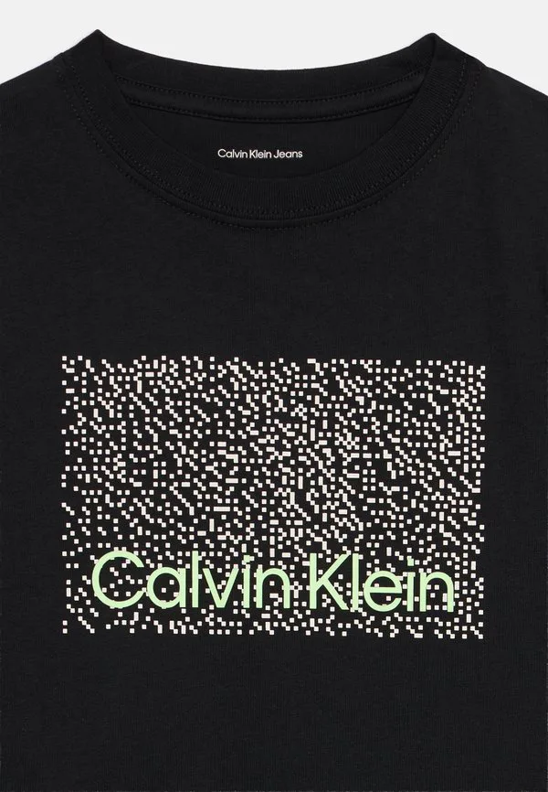 Перфорированная футболка унисекс с принтом Calvin Klein Jeans, Black — фото 4
