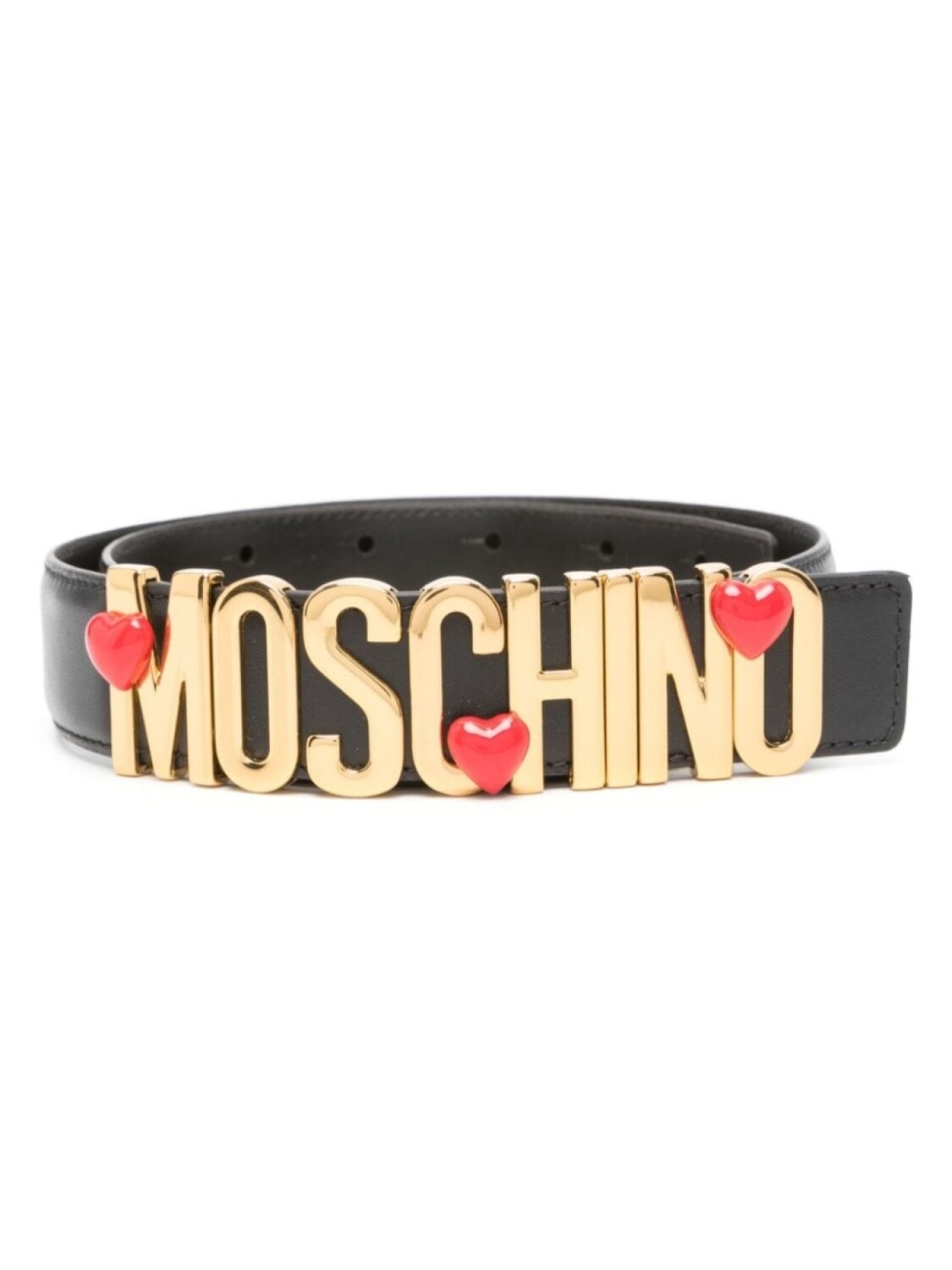 

Moschino ремень с логотипом, черный