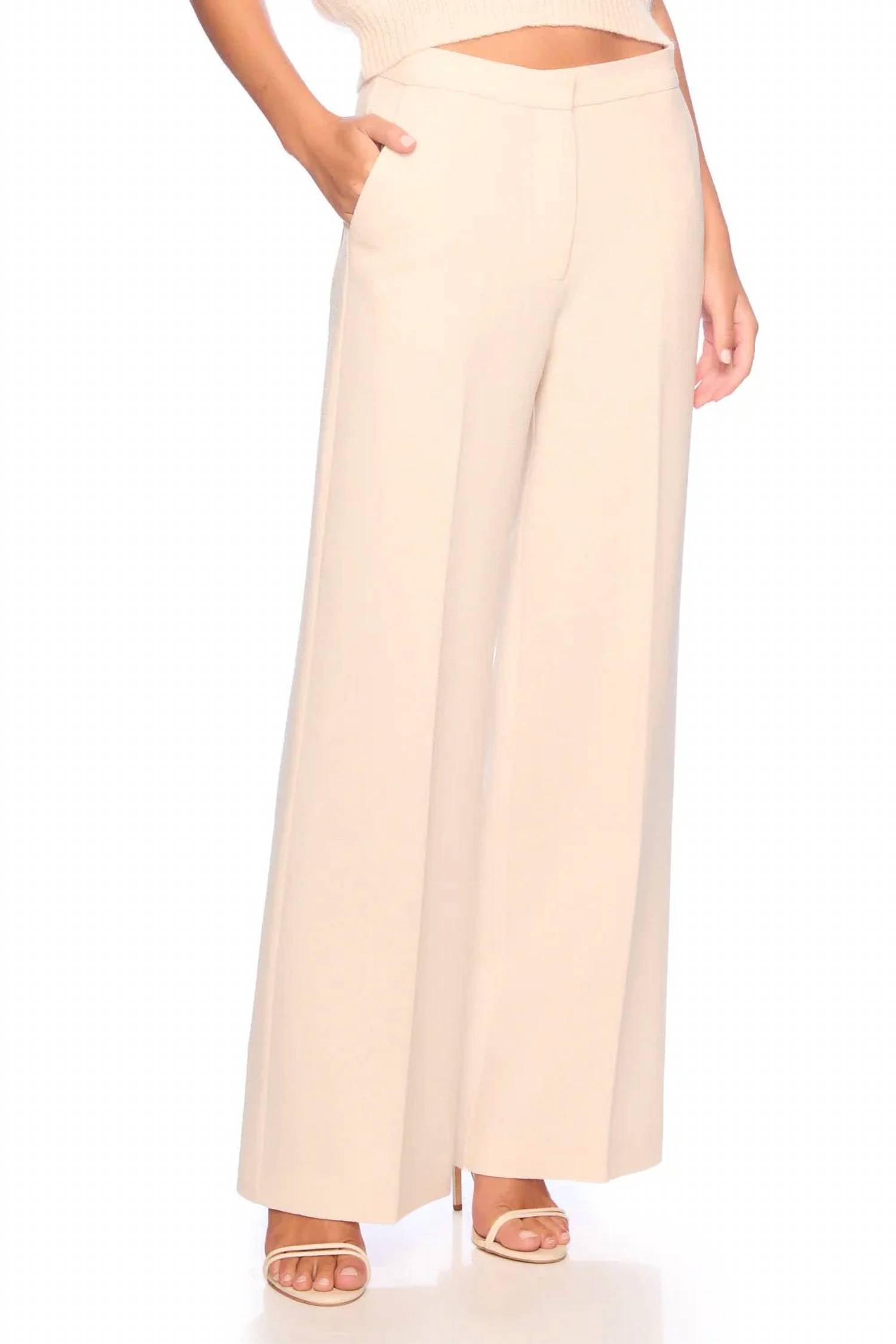 

Брюки Pebble Weave в цвете бельгийский крем Susana Monaco