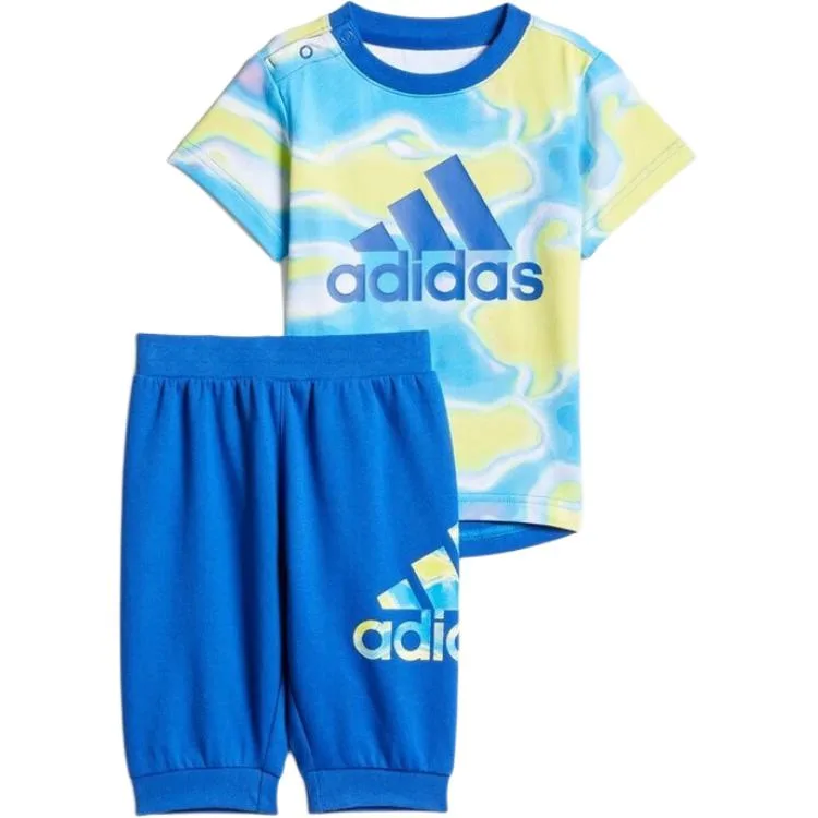 Детский комплект для малышей Adidas, Set (Lemon/Royal Blue+Royal Blue) — фото 3
