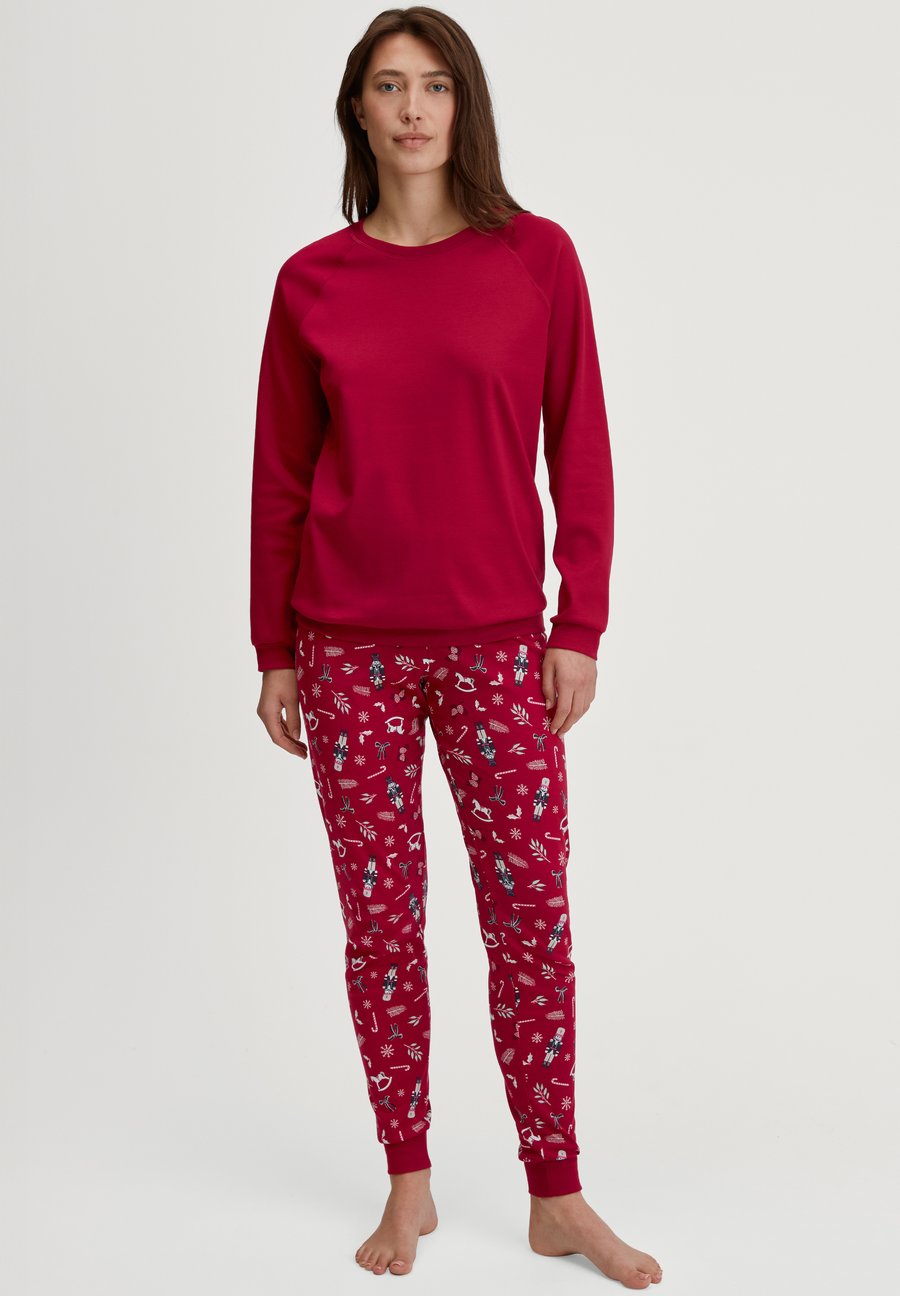 

Пижамный комплект Calida FAMILY FRIENDS BÜNDCHEN SET, Deep Red/Red