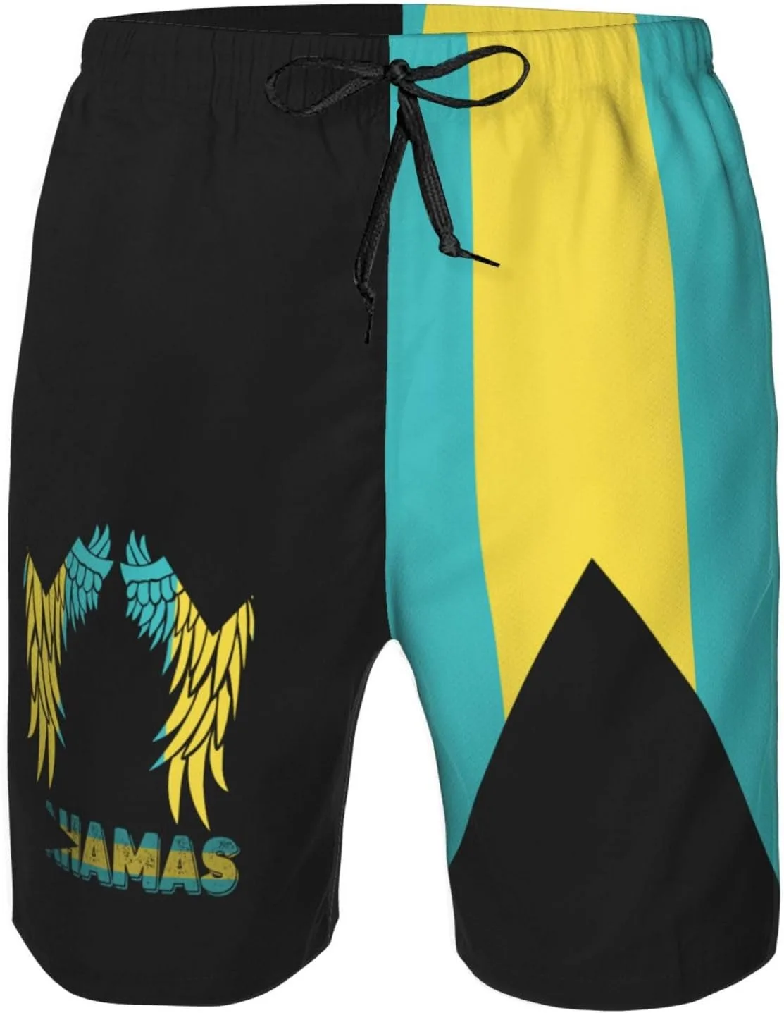 Мужские плавки Wing Bahamas с изображением багамского флага Generic, белый