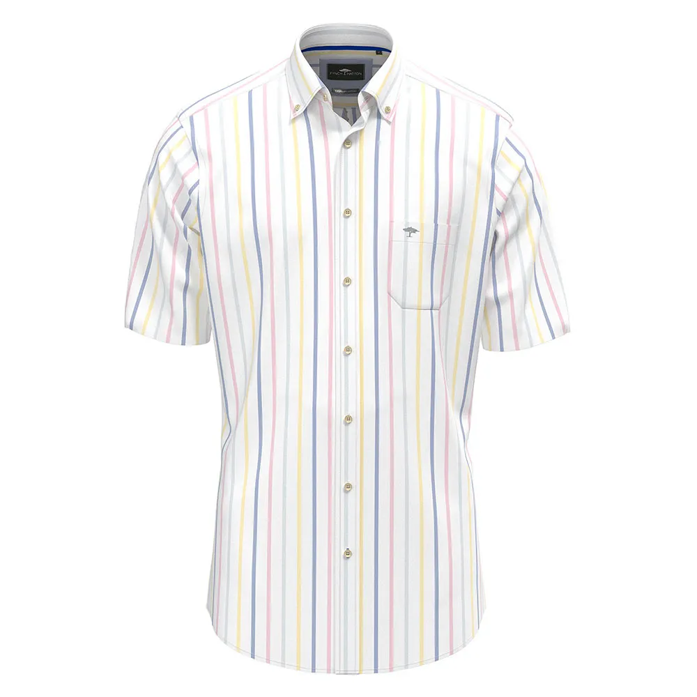 

Рубашка с коротким рукавом Fynch Hatton 15048491 Summer Oxford Stripes, белый
